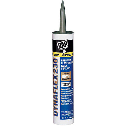 Dap  10.1 Oz. Gray Dynaflex 230 Premium IndoorOutdoor Sealant