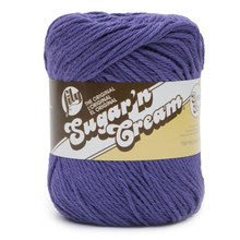 Dark Orchid Sugar 'N Cream Yarn Solids 4 oz 102018