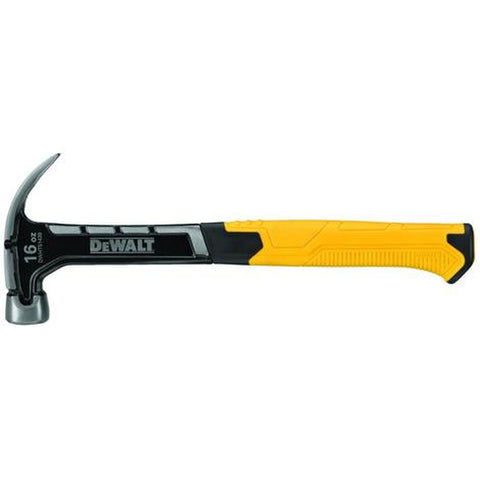16 oz Smooth Face Curve Claw Hammer 11.75 in. Steel Handle