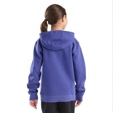 Youth Girls' Long Sleeve Graphic Sweatshirt CA7130 showing hood in back