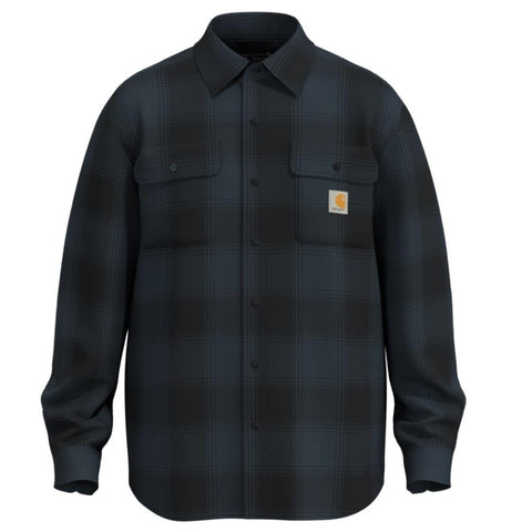 Men's Hubbard Loose Fit Heavyweight Flannel Long-Sleeve Plaid Shirt 107013