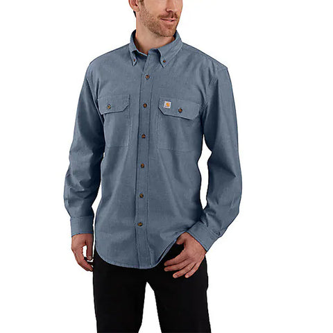 Men's Chambray Long-Sleeve Shirt 104368