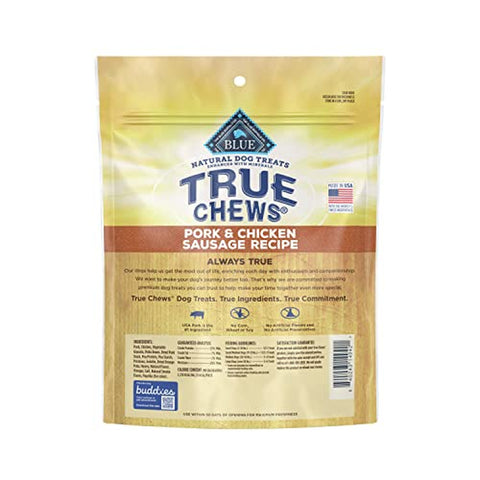 Dog Treats Pork and Chicken Sausage Recipe 14-oz Bag