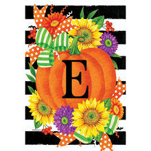 Pumpkin Splendor Monogram Flag E