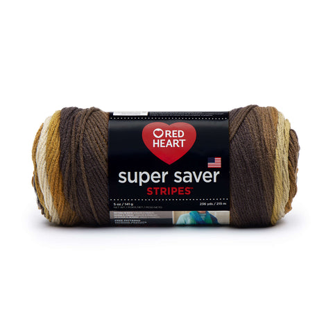 Latte Stripe Super Saver Yarn E300B-4969