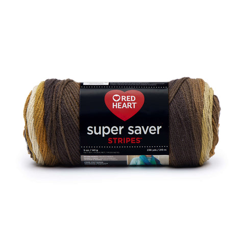 Latte Stripe Super Saver Yarn E300B-4969