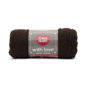 Red Heart E400.1401 Love Yarn, Solid-Pewter, 1110 Foot