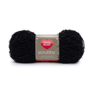 Black scrubby yarn for dishcloths