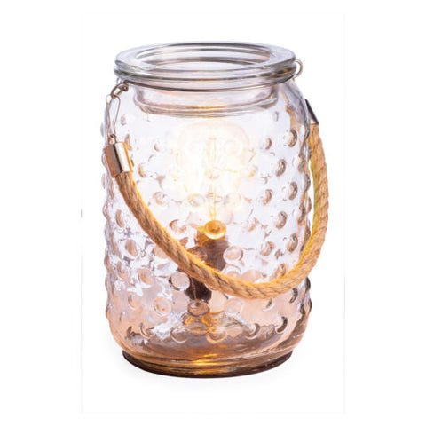Candle Warmers Hobnail & Rope Vintage Bulb Illumination Warmer