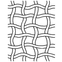 8.5" x 11" Basket Weave  Quilting Stencil EL014