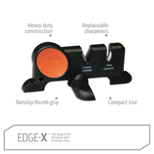 Outdoor Edge Edge-X two-stage Knife Sharpener showing details