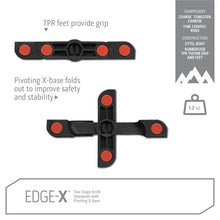 Outdoor Edge Edge-X two-stage Knife Sharpener showing features of base