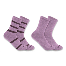 Eggplant Women's 2-Pack Heavyweight Crew Socks SC3152-WASST