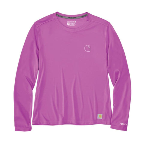 Womens' Force Sun Defender Relaxed Long Sleeve Logo T-Shirt