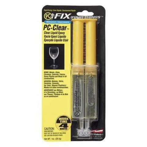 Epoxy Adhesive Liquid 1oz Double Syringe Clear 70147