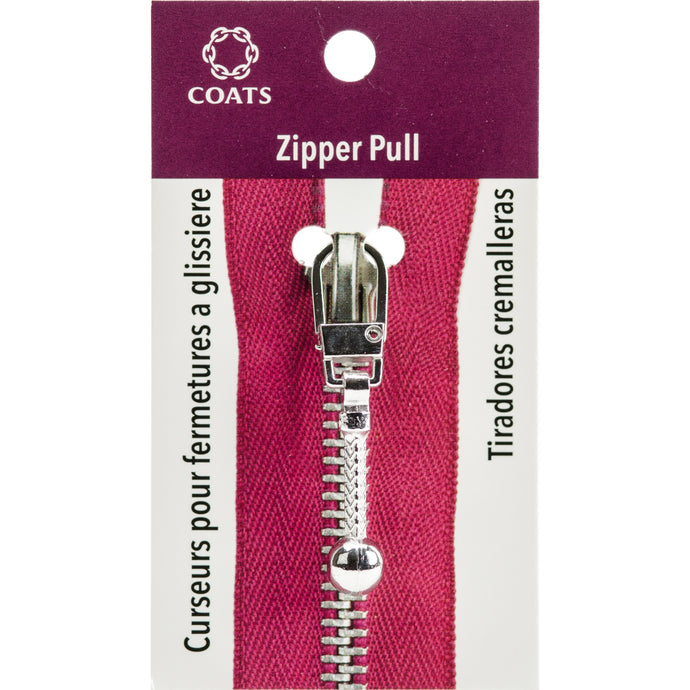 Silver Ball & Chain Fashion Zipper Pull F11