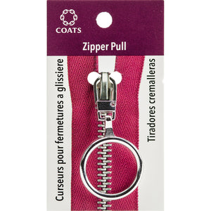 Silver Ring Fashion Zipper Pull F11
