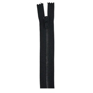 Black All-Purpose Metal Zipper