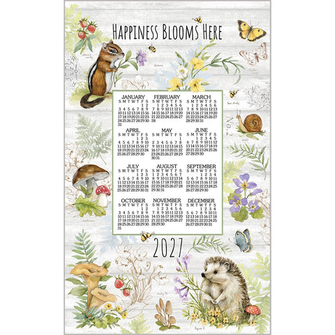critter chart, 2027 Calendar Towels