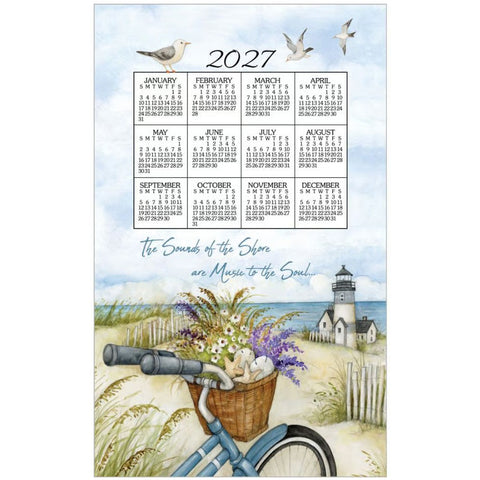 seashore, 2027 Calendar Towels