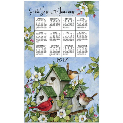 birdhouses, 2027 Calendar Towels