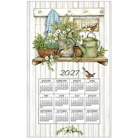 fresh herbs, 2027 Calendar Towels