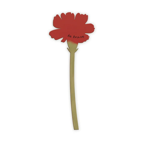 Be Brave Wooden Flower