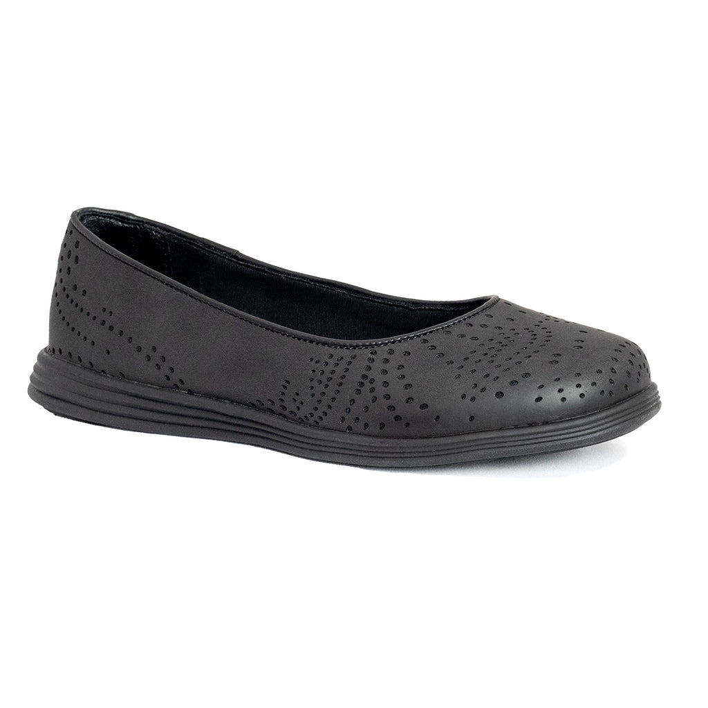 Footsteps Women's Enlightened Black Flat Dress Shoe FS4540 – Good's