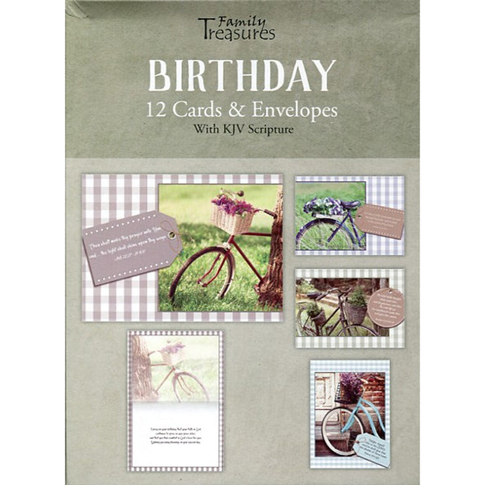 Bikes Birthday Boxed Cards FT22577