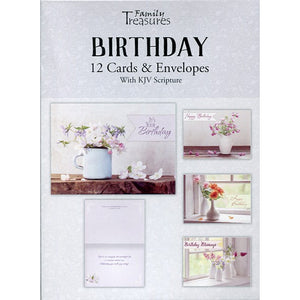 Farmhouse Flowers Birthday Boxed Cards FT22579