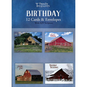 Rustic Barns Birthday Boxed Cards FT22586