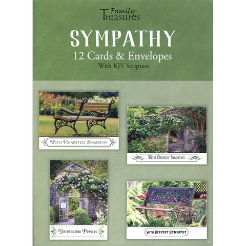 Front of Box of Garden Blooms Sympathy Cards