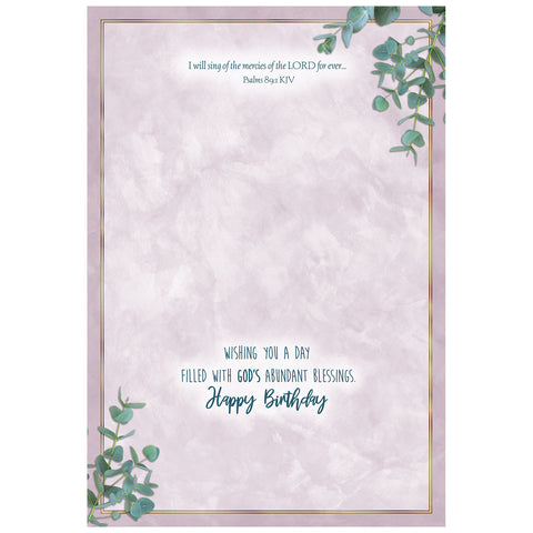 Eucalyptus Birthday Boxed Cards FT22693 inside card 4