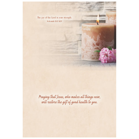 Candles Get Well Boxed Cards FT22726 inside of card 2