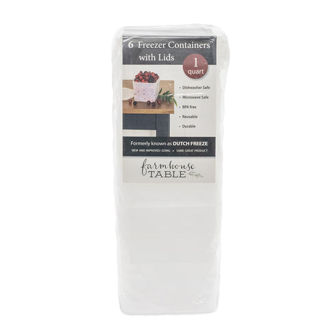 Quart Size Freezer Boxes 6 Pack FT4300 1 QT