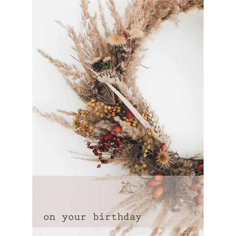 Birthday - Dried Blossoms Boxed Cards FT22853