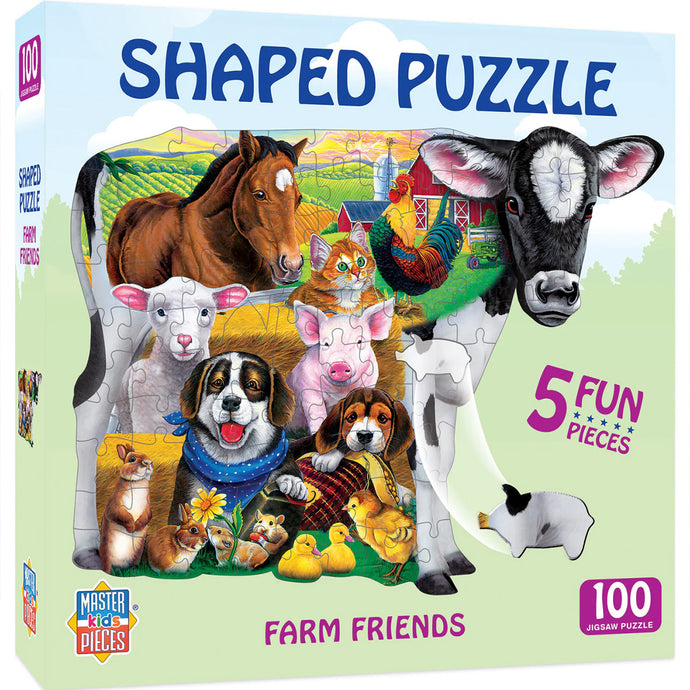 Farm Friends 100 PC Shaped Puzzle 11707.01 Front
