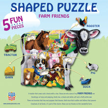 Farm Friends 100 PC Shaped Puzzle 11707.01 Back