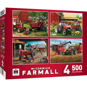 Farmall 4 Pack 500 PC Puzzles 41402 Front