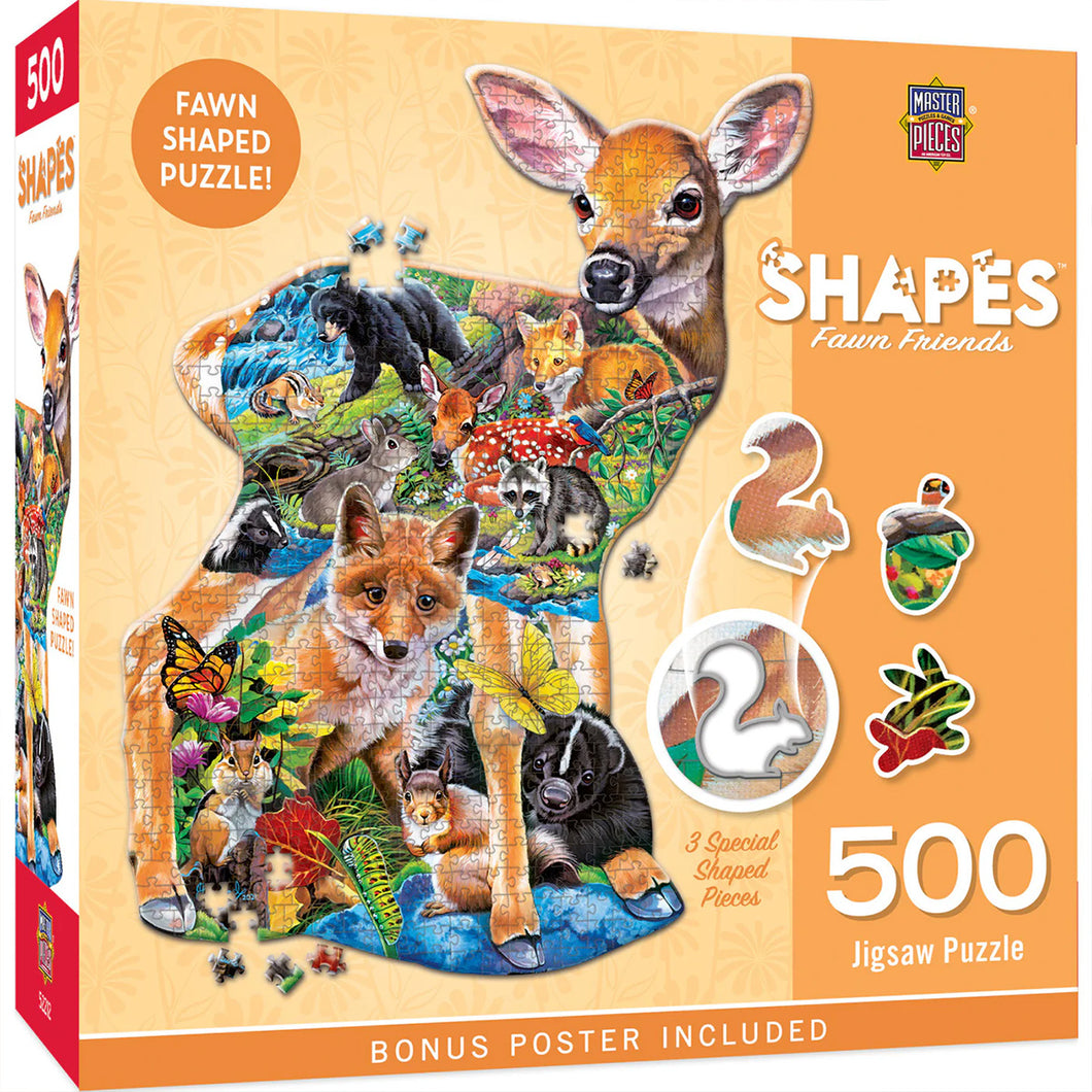 Fawn Friends 500 PC Shaped Puzzle 1