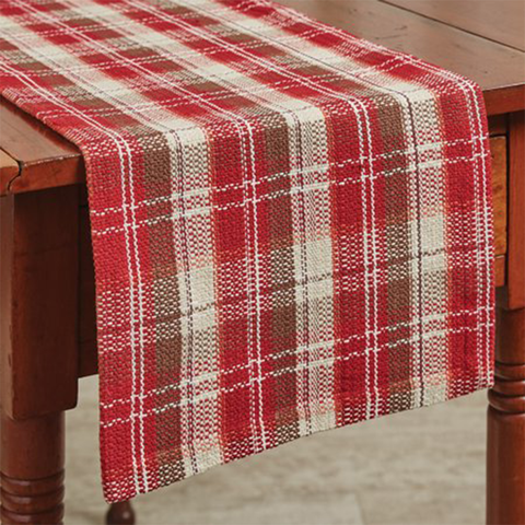 Fireside Plaid Christmas Table Runner 13 in. Wide 99