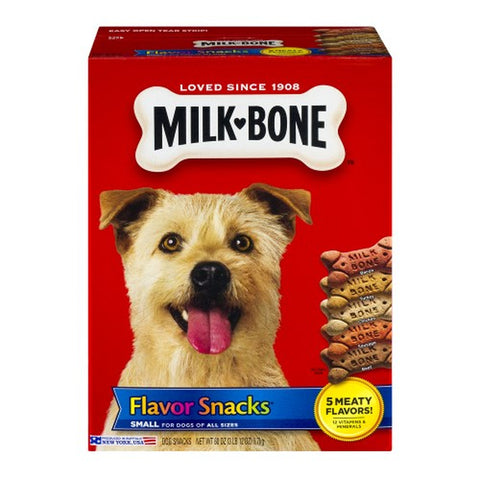 Flavor Snacks Small Dog Biscuits Flavored Crunchy Dog Treats 60 oz Box