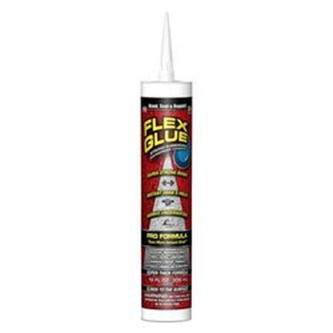 Flex Glue White Rubberized Waterproof Adhesive 10 Oz