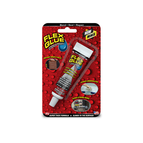 Flex Seal Family of Products Flex Glue Mini White Rubberized Waterproof Adhesive 0.75