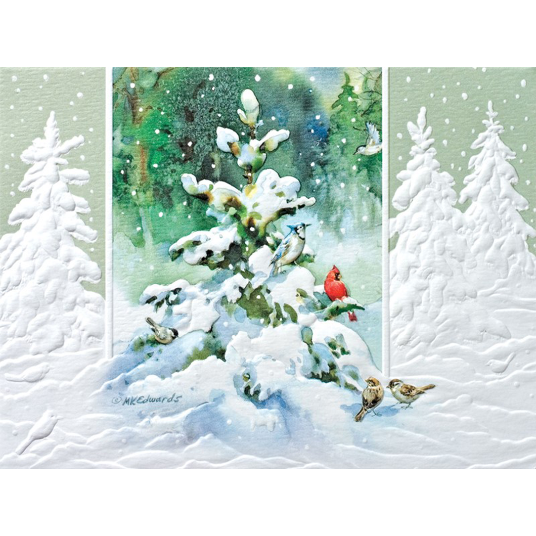 Forest Snow Petite Christmas Boxed Cards 91003