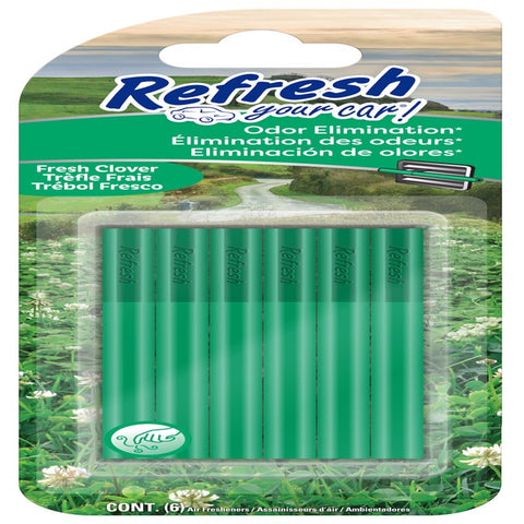 Fresh Clover Scent Car Vent Clip Solid - 6 Piece