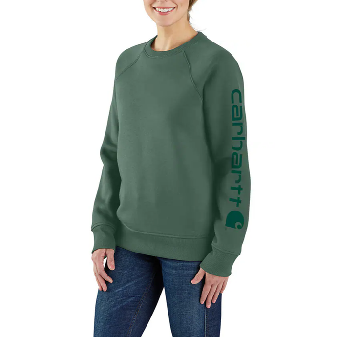 Frosted Balsam Women's Relaxed Fit Midweight Graphic Crewneck Sweatshirt 106718