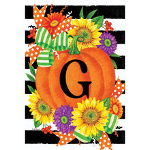 Pumpkin Splendor Monogram Flag G