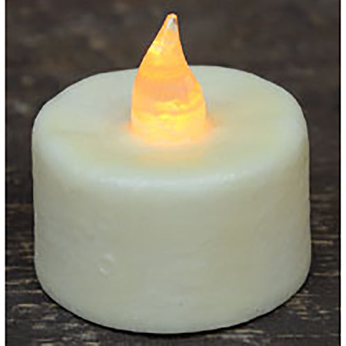 Ivory LED Tealights with Timer G8403