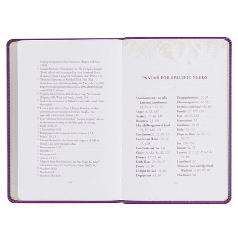 Psalms for Specific Needs Topical Index